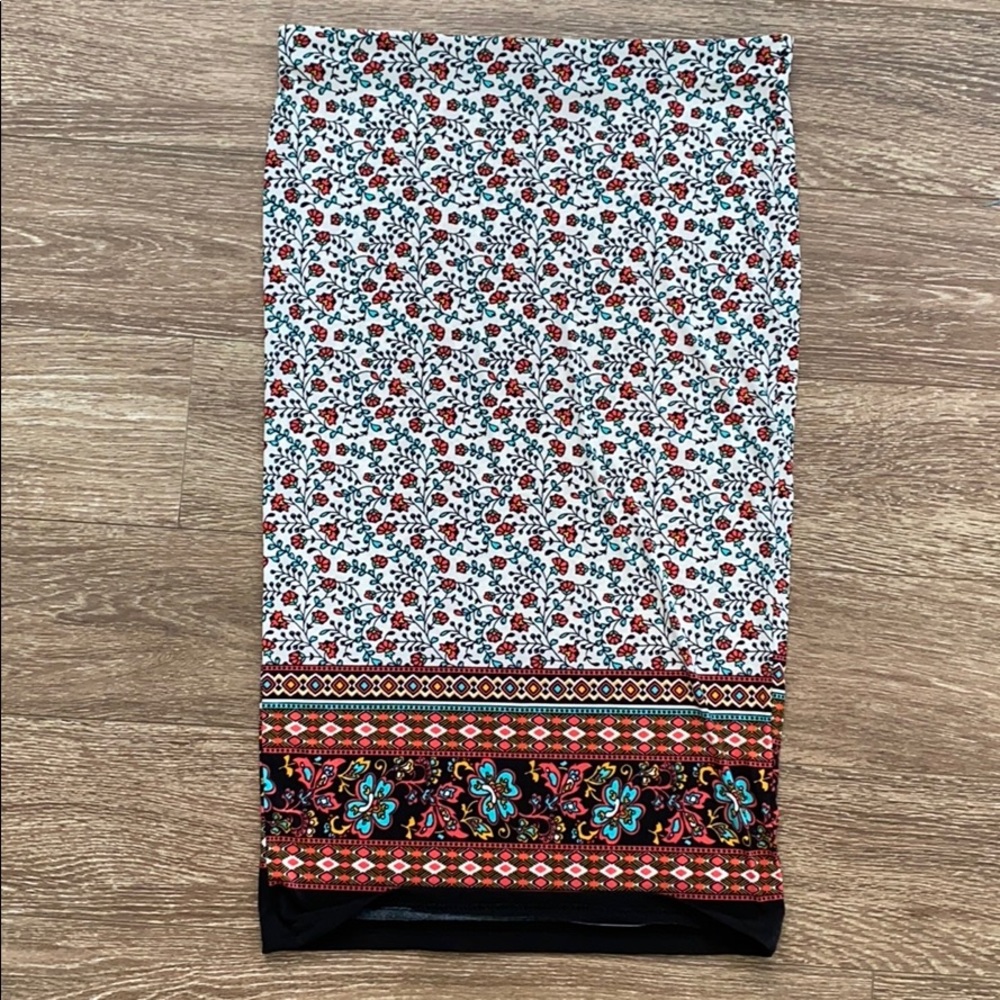 ❤️ Floral stretch pencil skirt size M